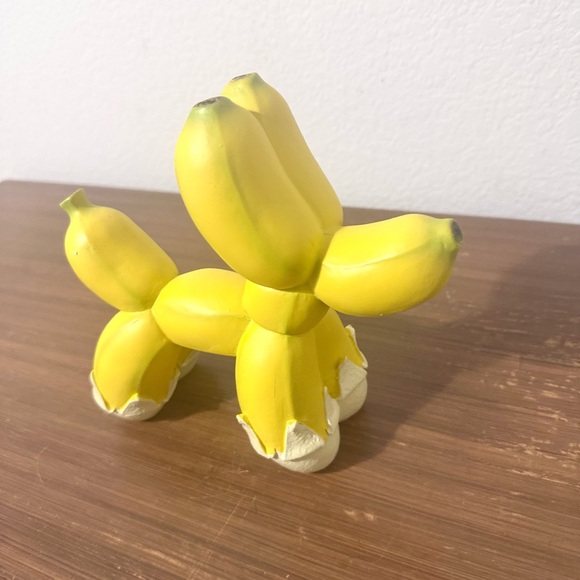 Yellow Banana Balloon Dog Figurine - Picture 2 of 6